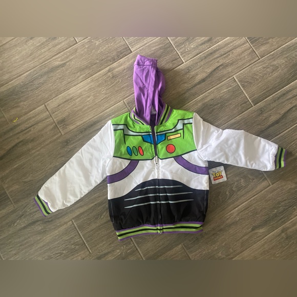 Disney Pixar Toy Story Bomber Jacket Kids Size 7/8 Buzz Woodyarmy men NWT